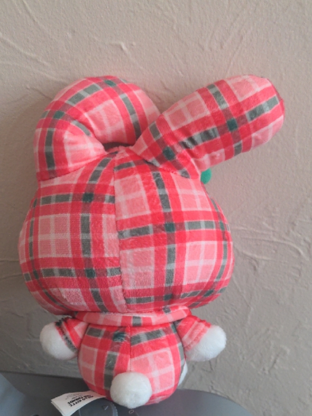 Hello Kitty Holiday Edition Plush Sanrio in Pink & White Plaid - Picture 2 of 3